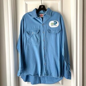 Blue Button-Up Shirt